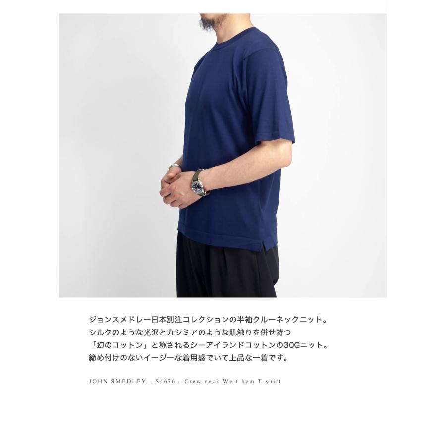 JOHN SMEDLEY ジョンスメドレー 半袖 ニットポロ ネイビー M JOHN SMEDLEY｜ジョンスメドレー日本公式