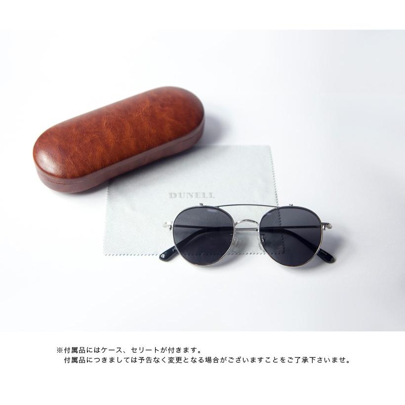 サングラス メガネ 跳ね上げボストンフレーム チタン 伊達 度付き