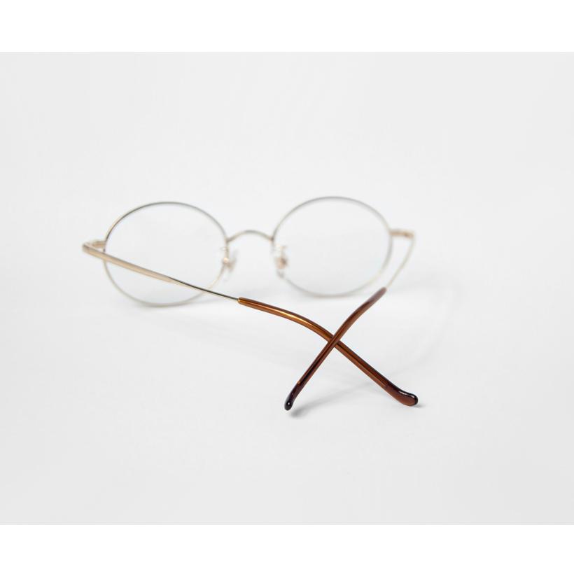オーバルフレーム チタン 日本製 鯖江 メガネ 度付き 伊達メガネ