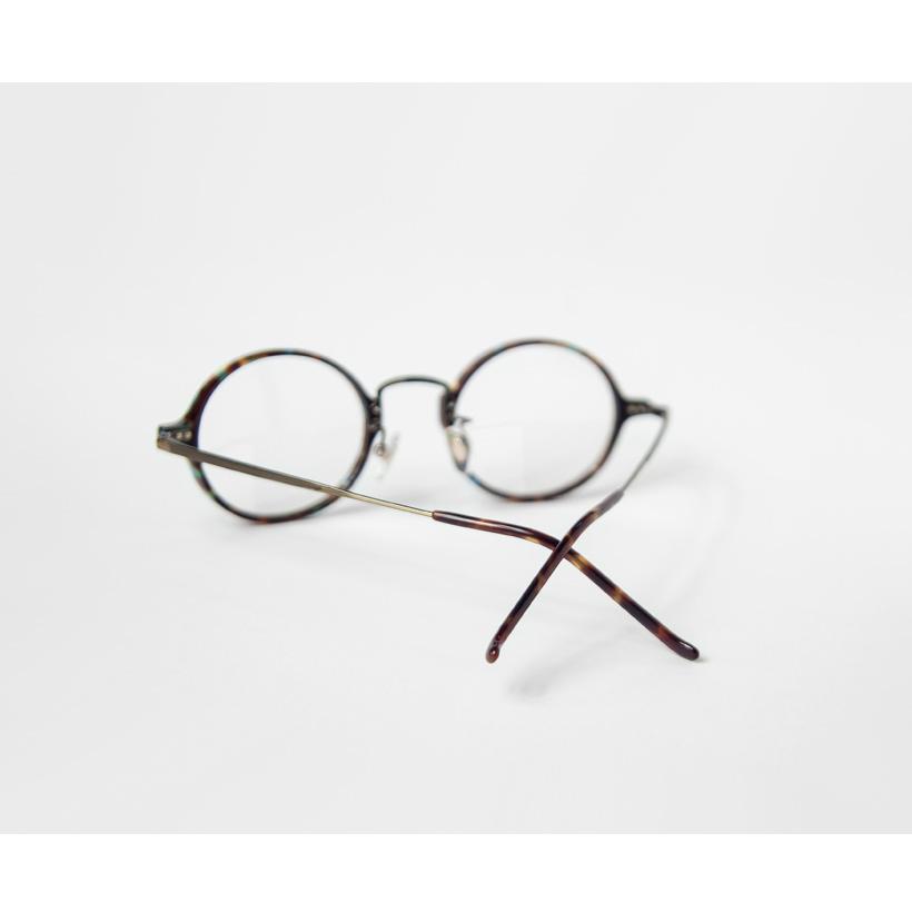 コンビネーション ラウンドフレーム 日本製 鯖江 メガネ 度付き 伊達