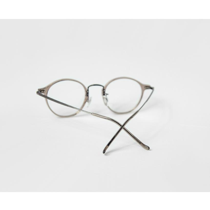 コンビネーション ボストンフレーム 日本製 鯖江 メガネ 度付き 伊達