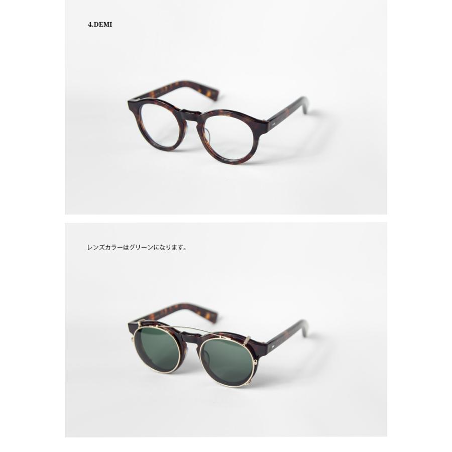 ボストンフレーム クリップサングラス 越前國甚六作 其之七拾六 日本製  