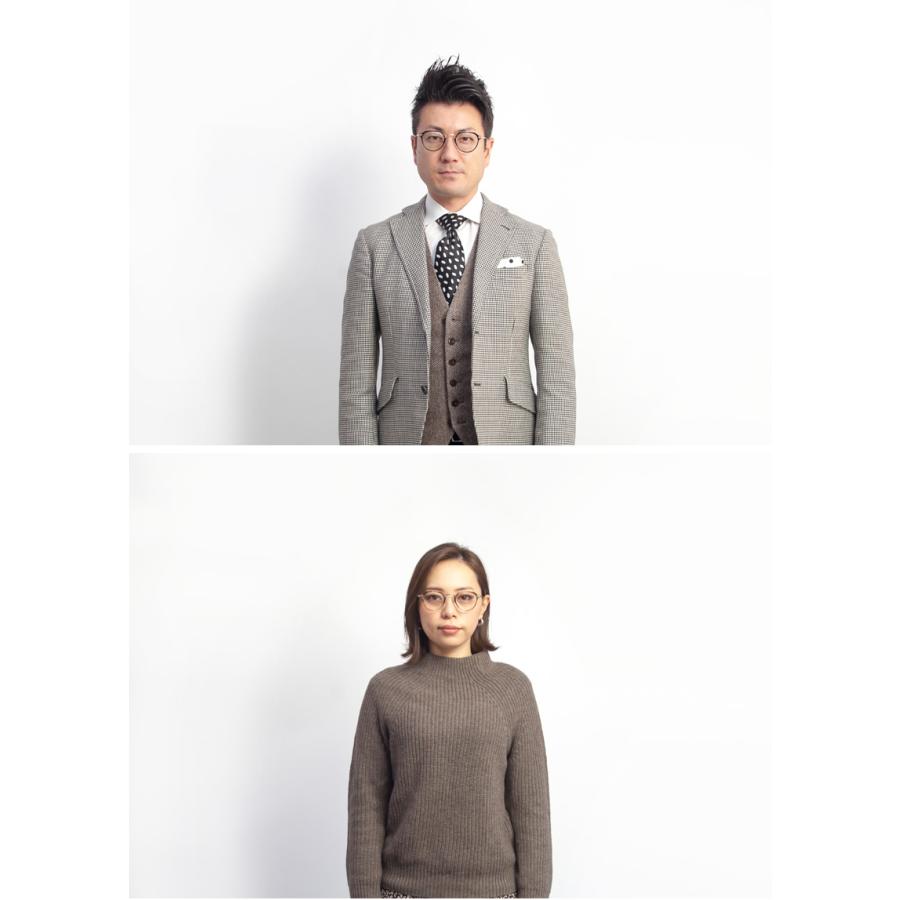 内藤熊八作 ボストンフレーム コンビネーション クラウンパント N-024