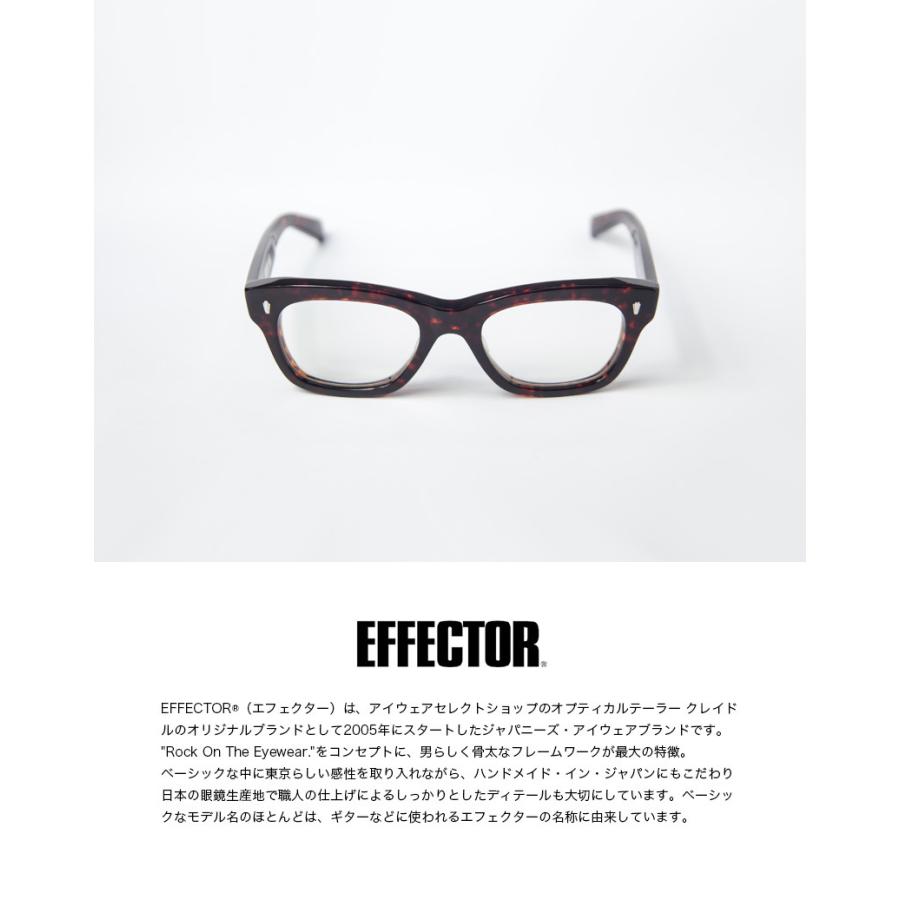 エフェクター EFFECTOR roll ロール ウェリントン メガネ 伊達 度付き 
