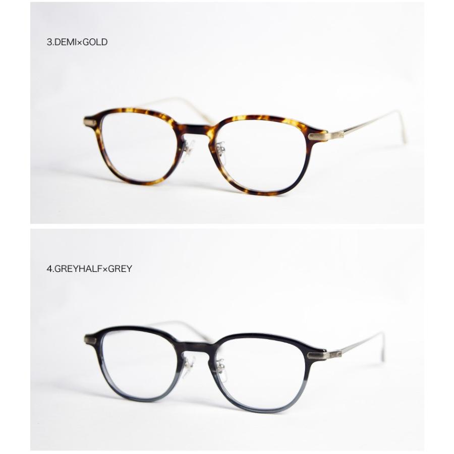 tsetse ツェツェ コンビウェリントンメガネ コンビ 度付き 伊達 : MARC