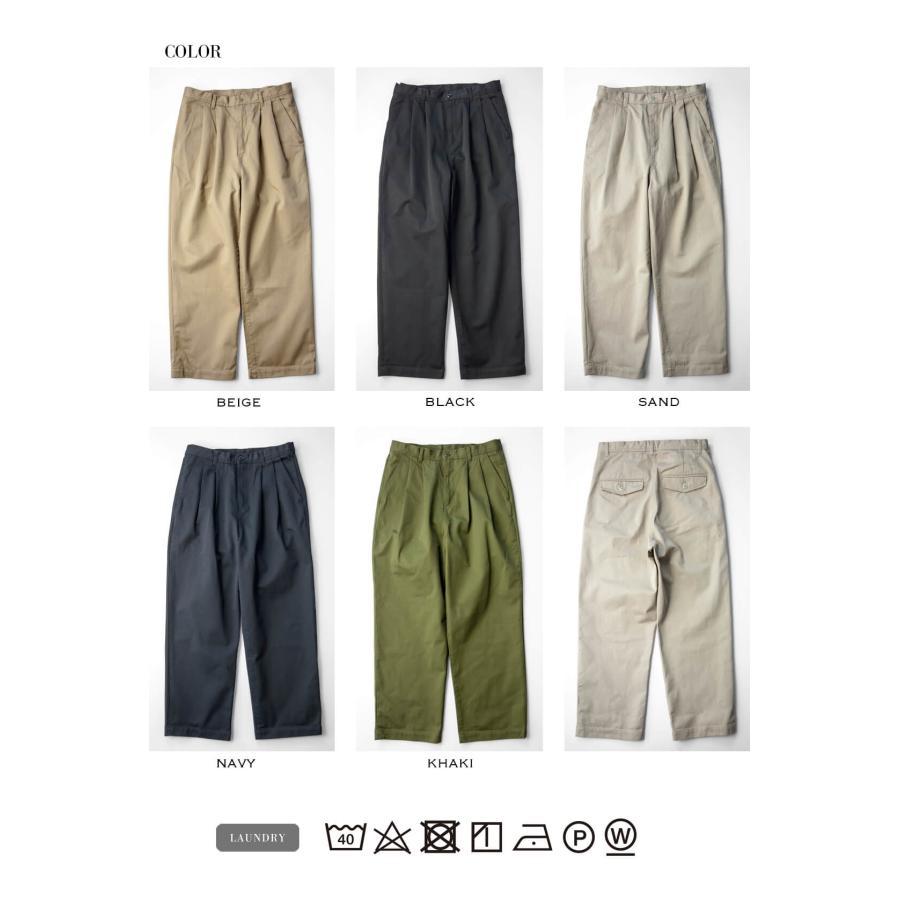 HAVE A GOOD DAY（ハブアグッドデイ） ワイドチノパンツ タックパンツ