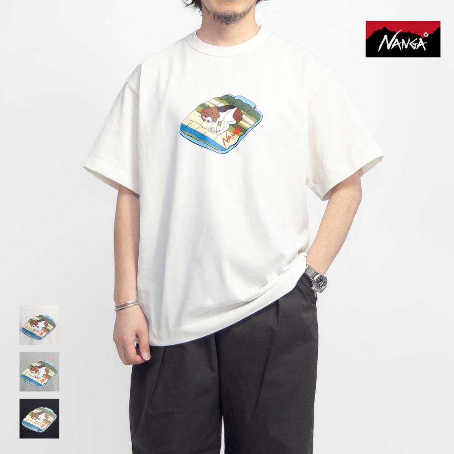 NANGA（ナンガ） エコハイブリッド ビーグル犬 プリントTシャツ メンズ