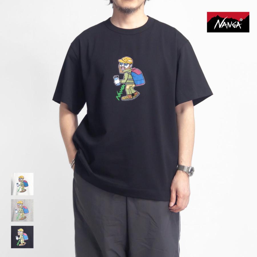 NANGA（ナンガ） エコハイブリッド アウトドアマン プリントTシャツ