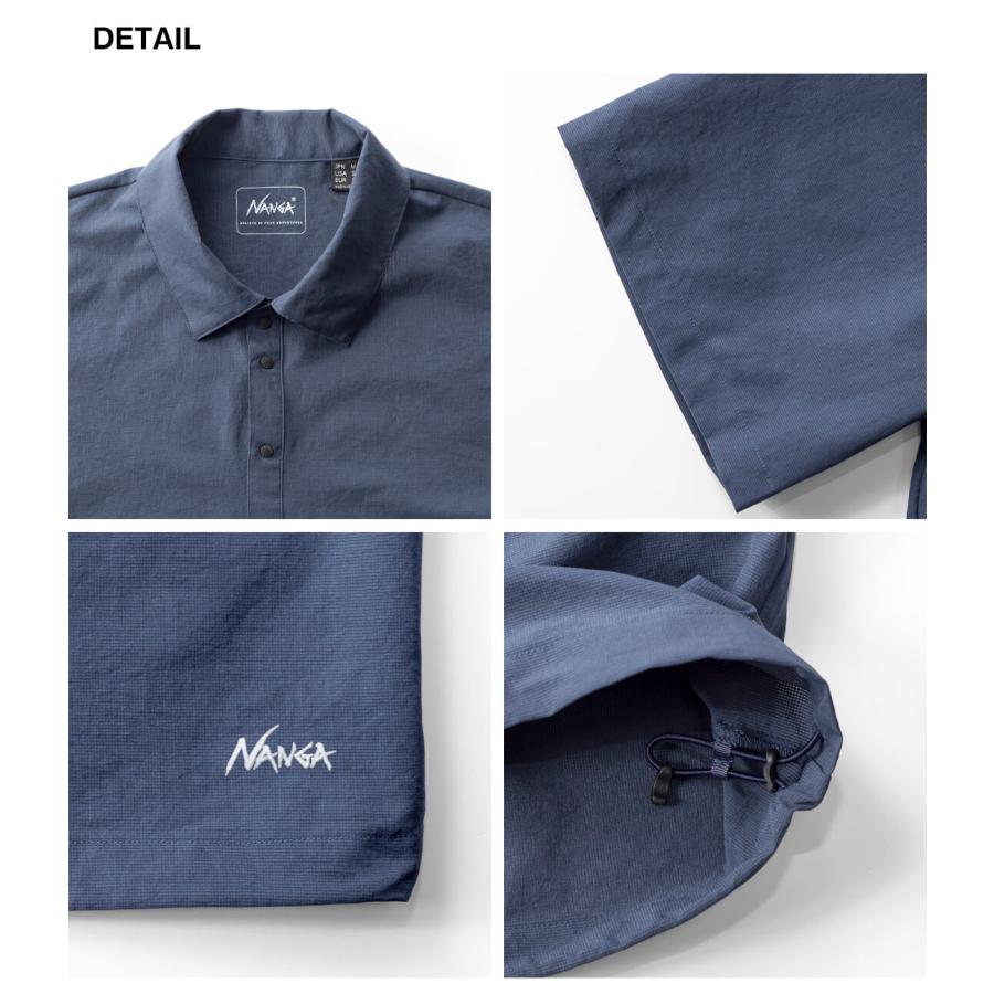 NANGA（ナンガ） NANGA DOTAIR COMFY POLO SHIRT ドットエアコンフィー