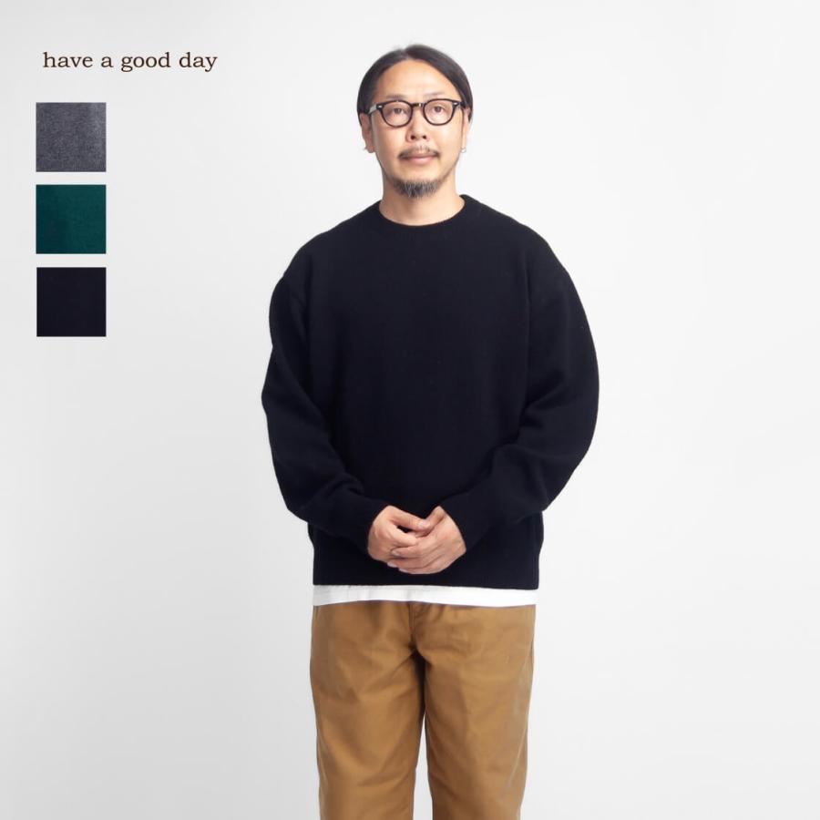 HAVE A GOOD DAY（ハブアグッドデイ） ブリティッシュウール クルー