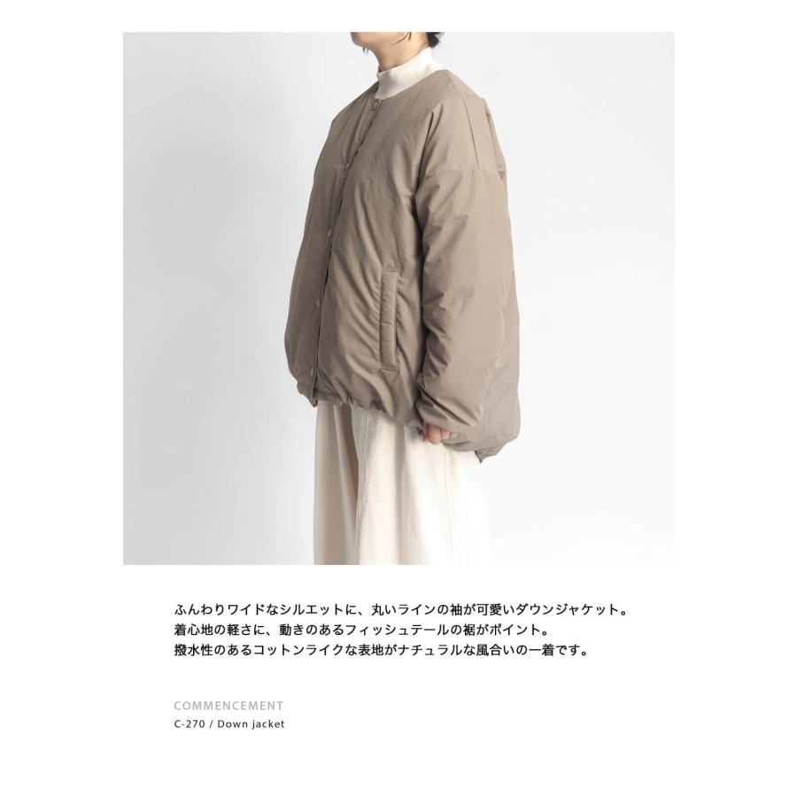 COMMENCEMENT（コメンスメント） 【セール価格】ノーカラーダウン