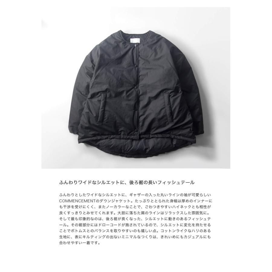 COMMENCEMENT（コメンスメント） 【セール価格】ノーカラーダウン