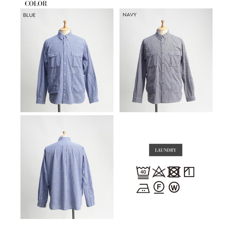 NANGA（ナンガ） ギンガムチェック キャンプシャツ メンズ : MARC