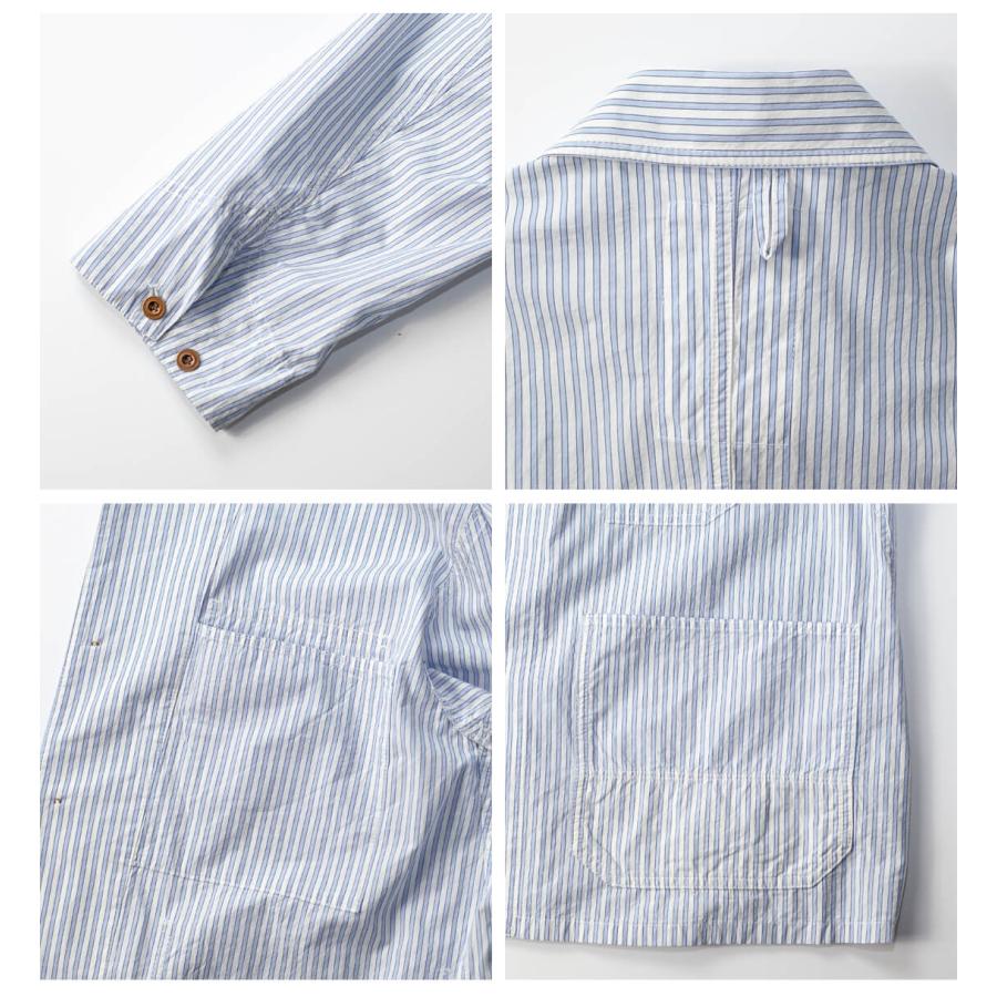 H.UNIT STORE LABEL エイチユニット H.UNIT ストライプ シャツオール