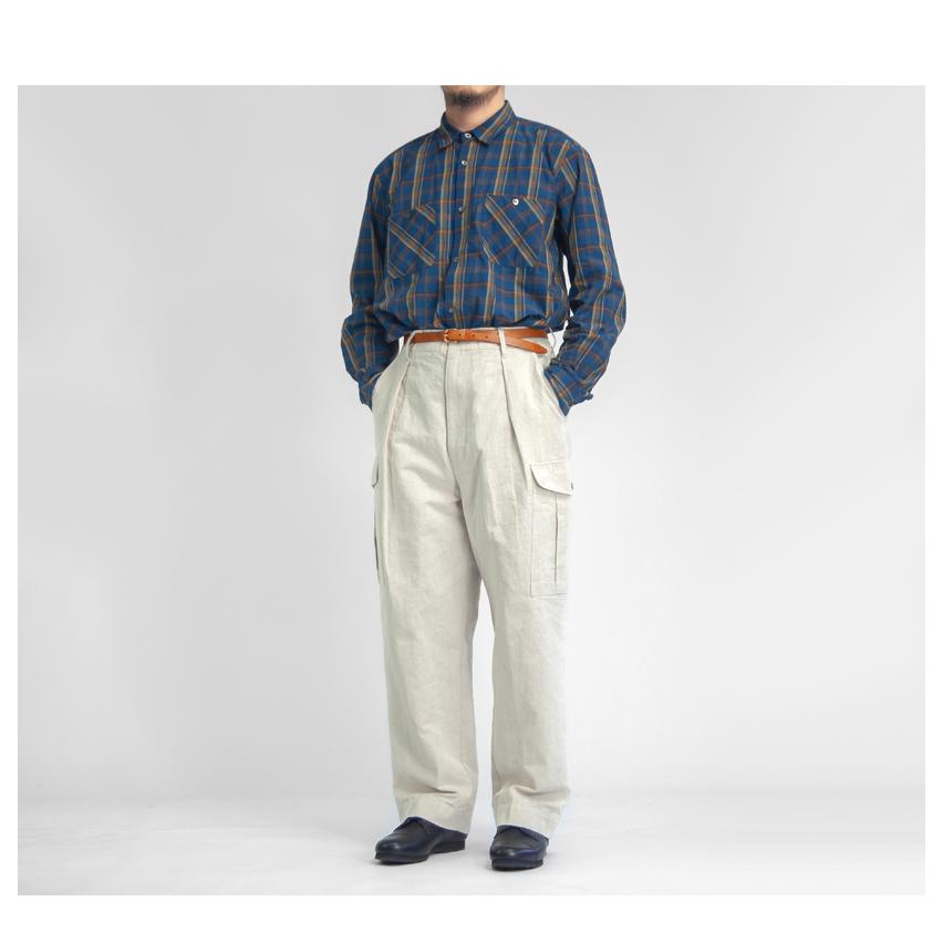 H.UNIT STORE LABEL エイチユニット コットンリネンシャンブレー H.UNIT STORE LABEL エイチユニット コットンリネンシャンブレー