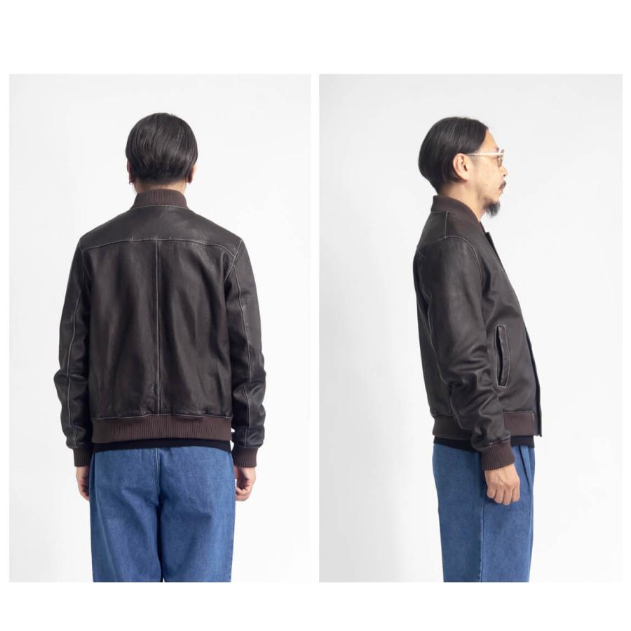 Harriss（ハリス） レザーアワードジャケット ブルゾン シープスキン