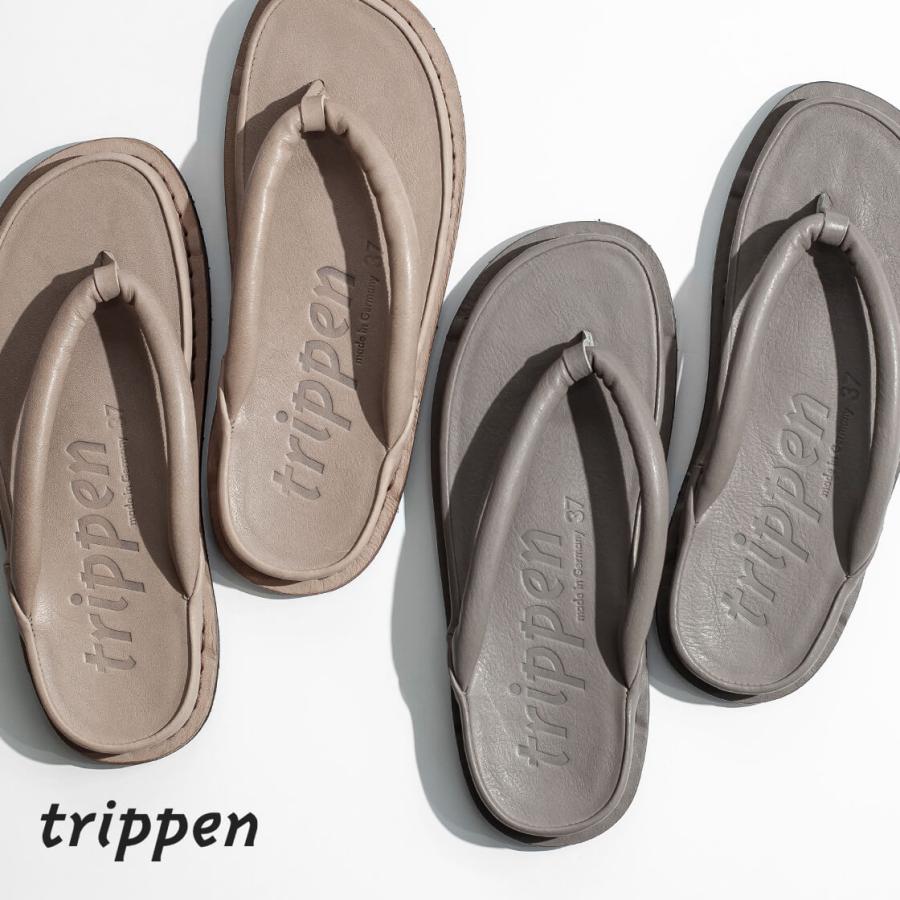 [美品] trippenレザー サンダル 41 trippen（トリッペン） trippen ZORI 別注 トング レザーサンダル 草履