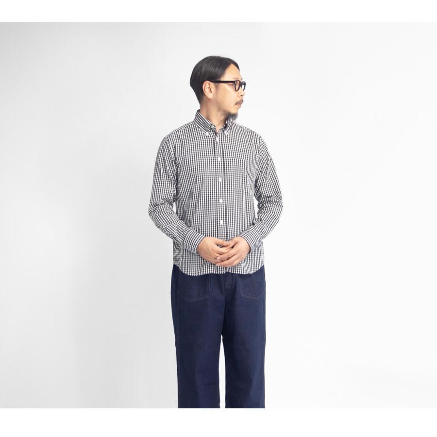 MANUAL ALPHABET（マニュアルアルファベット） ギンガムチェックシャツ