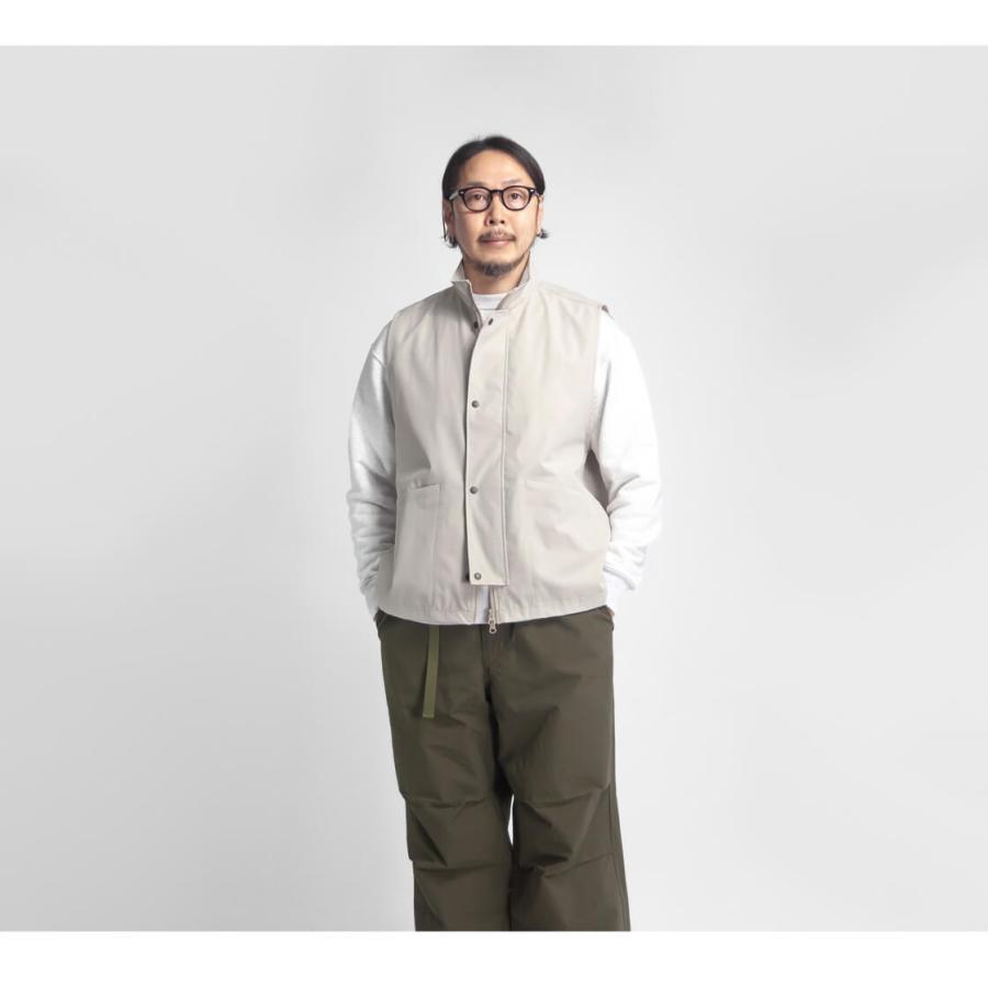 02211-0051 綿麻ウェザークロスクルーネックベスト Crew Neck Vest 