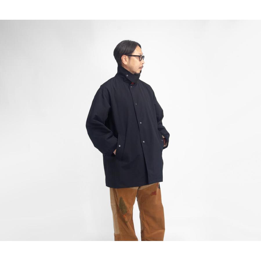 MANUAL ALPHABET マニュアルアルファベット ハーフコートM MANUAL ALPHABET マニュアルアルファベット コーデュロイ襟 ナイロン