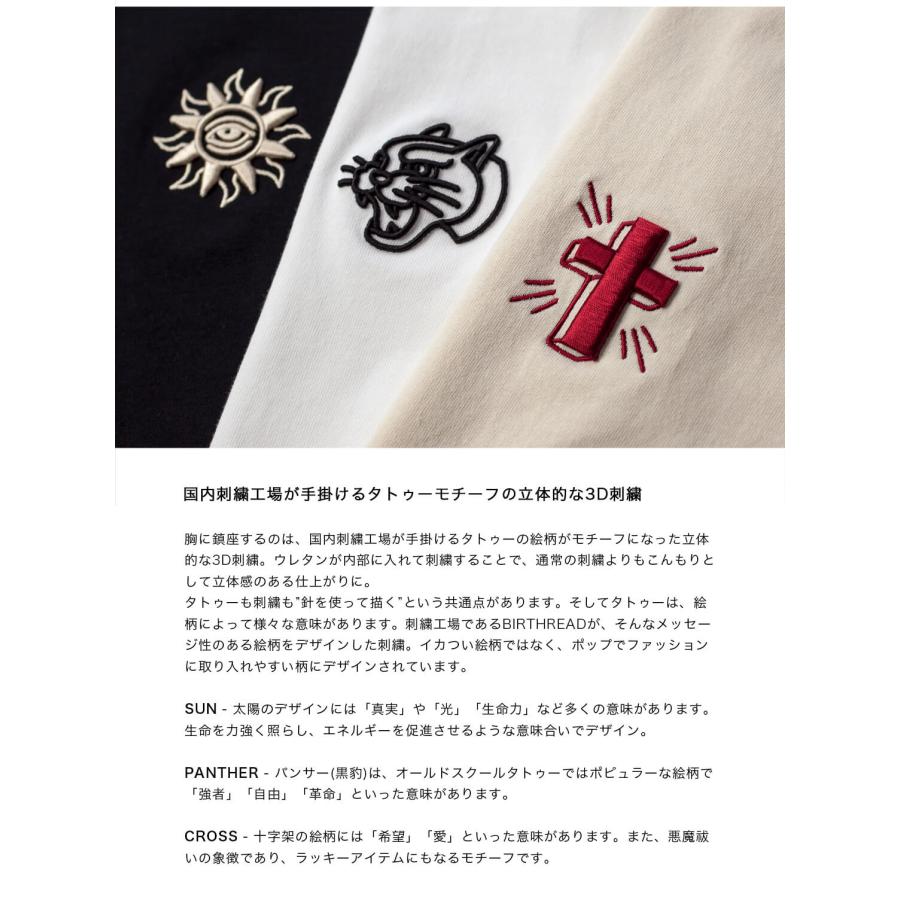 セール価格】バースレッド BIRTHREAD 別注 タトゥー3D刺繍Tシャツ