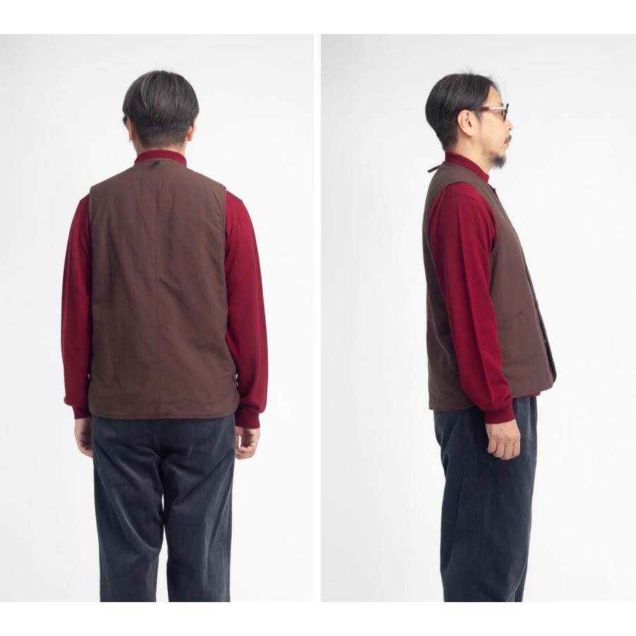 ARAN アラン ナイロンタッサーベスト SIZE4　日本製 アラン ARAN ナイロンタッサー 薄中綿 ベスト 日本製 メンズ : MARC