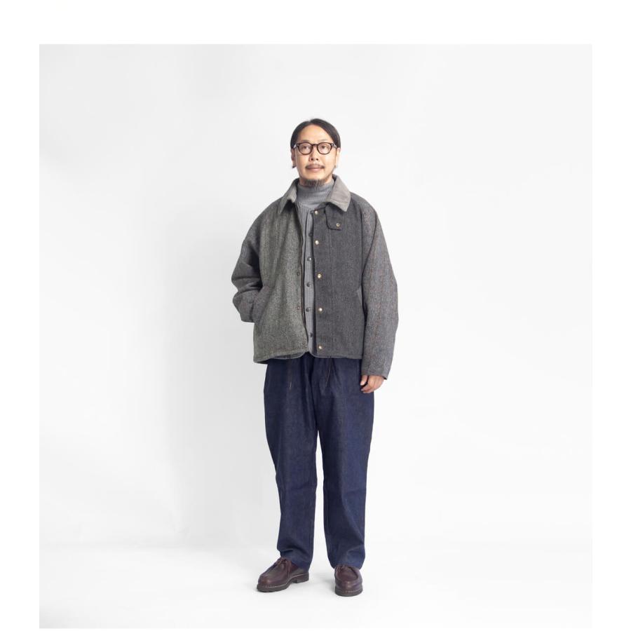 【美品】ユーズド×ハリスツイード パッチワークジャケット BEDALE再構築 1 yoused play vintage 【セール価格】ユーズド YOUSED ヴィンテージ
