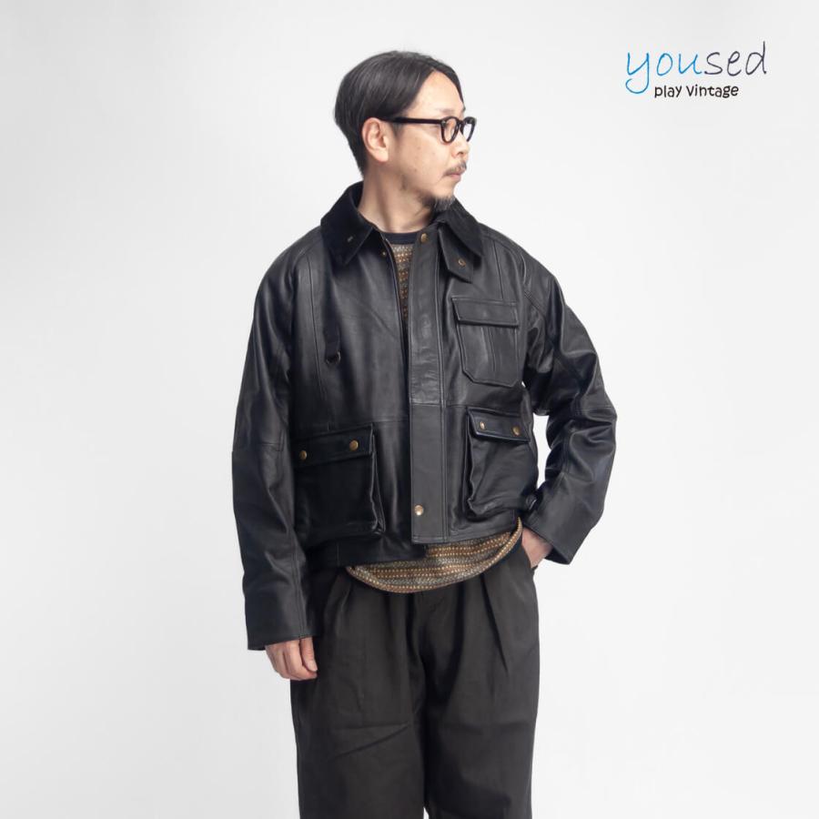 yoused play vintage ユーズド YOUSED フィッシングジャケット 革