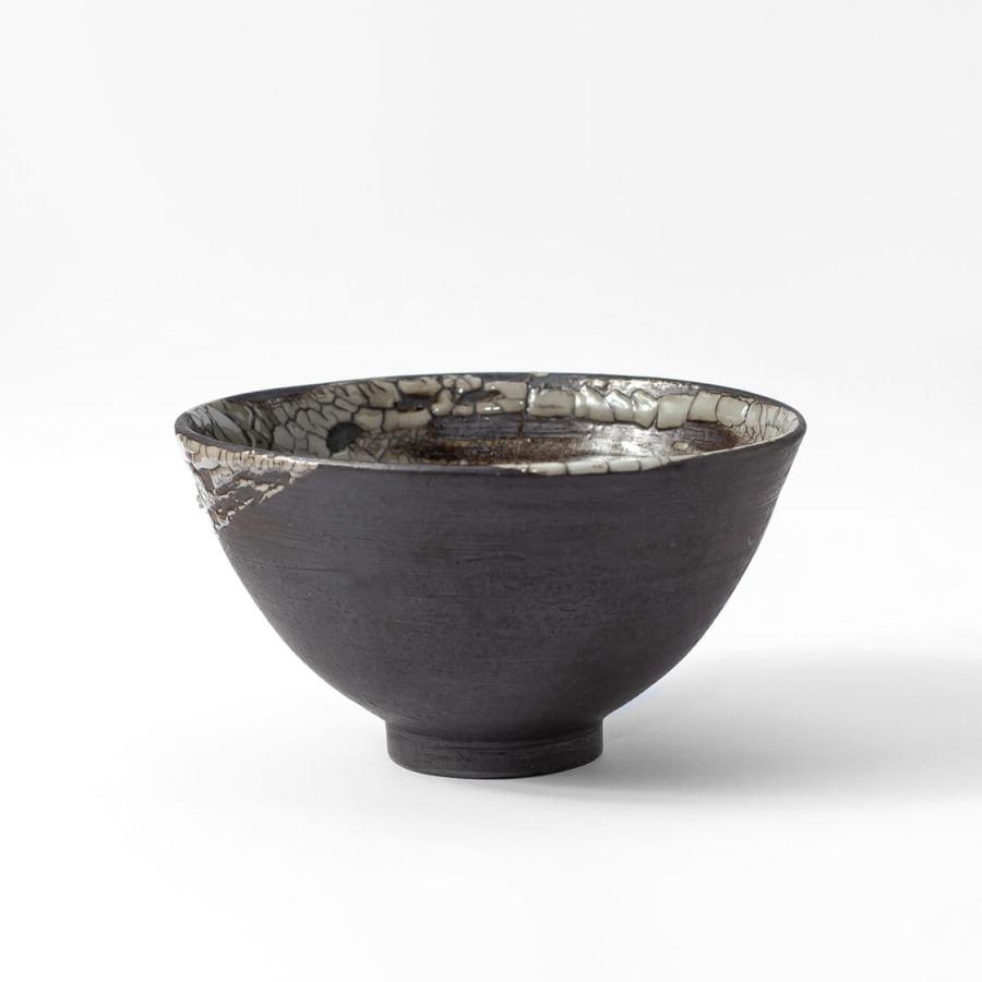 丹波焼 丹波立杭焼 丹文窯 大西雅文 黒釉 ガラス釉 ラーメン鉢 丼鉢