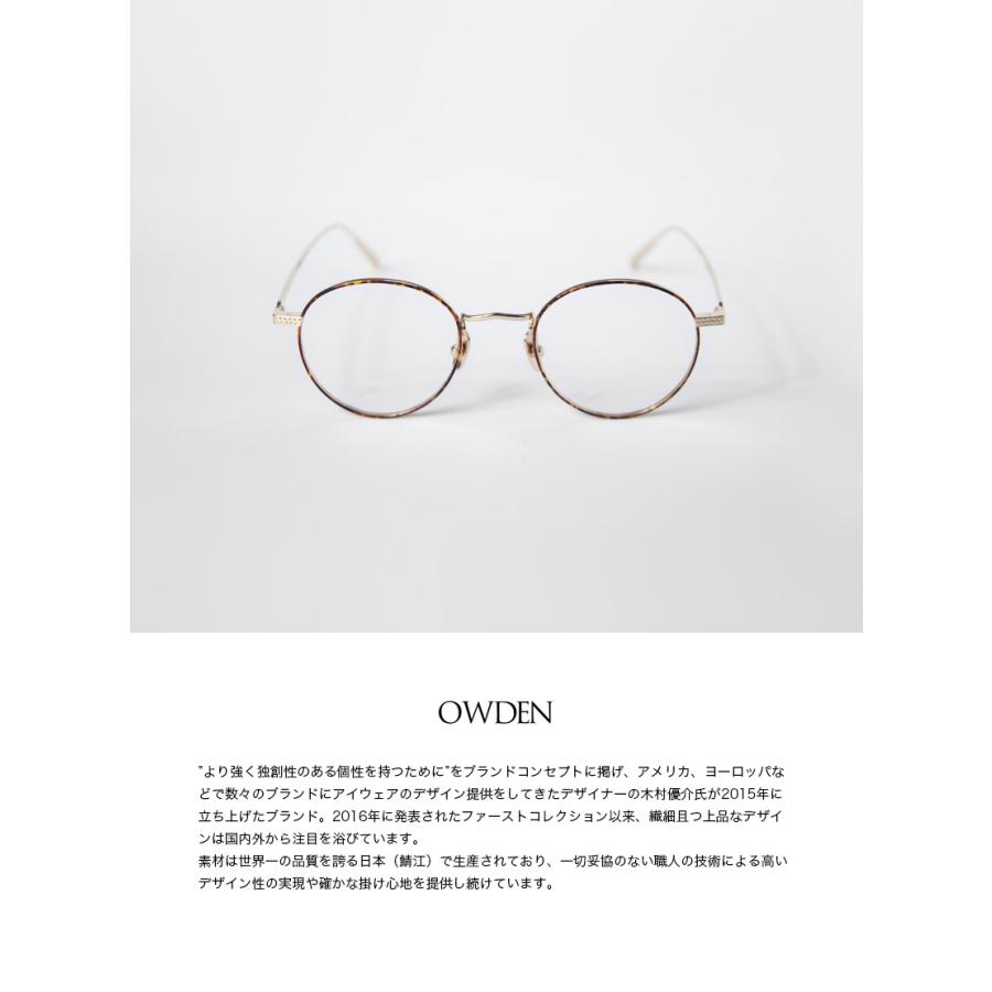 オウデン OWDEN BERLIN チタン 七宝 ボストンフレーム 日本製 メガネ  
