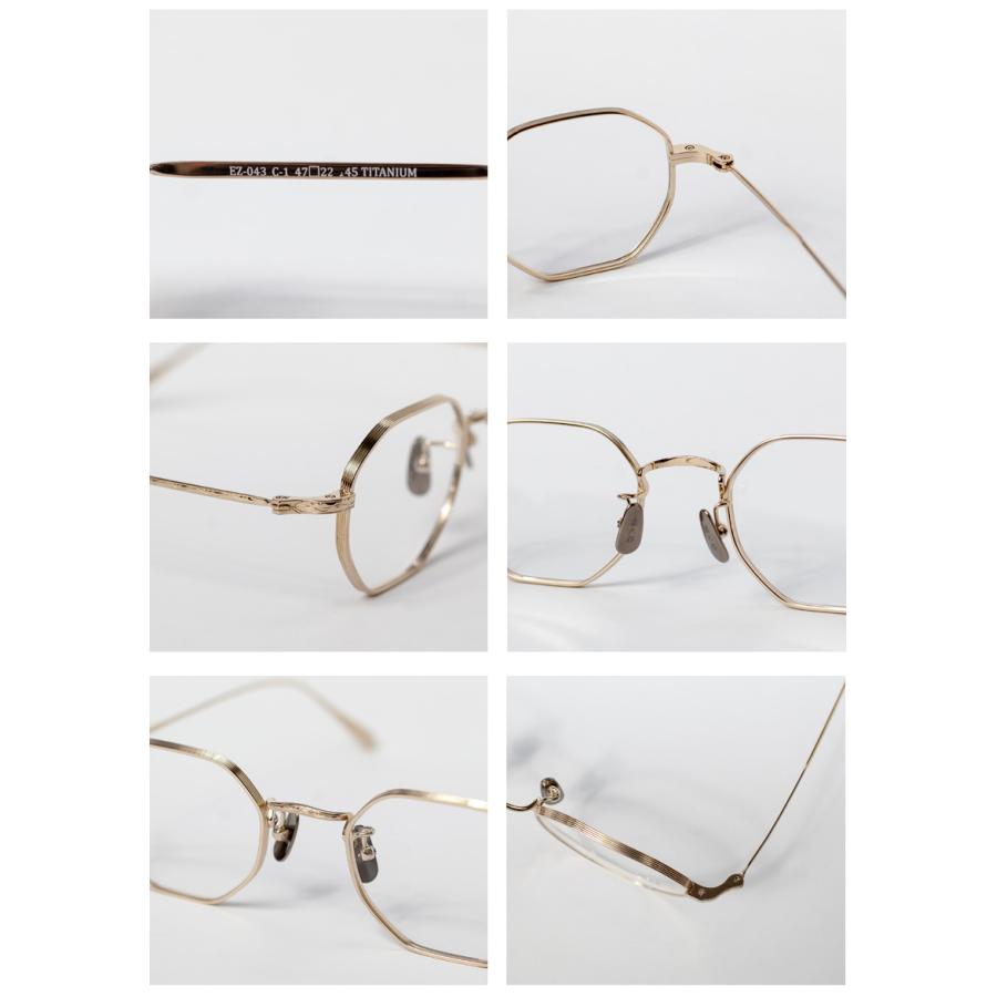 越前國甚六作 オクタゴンフレーム 多角形 チタン製 EZ-043 日本製