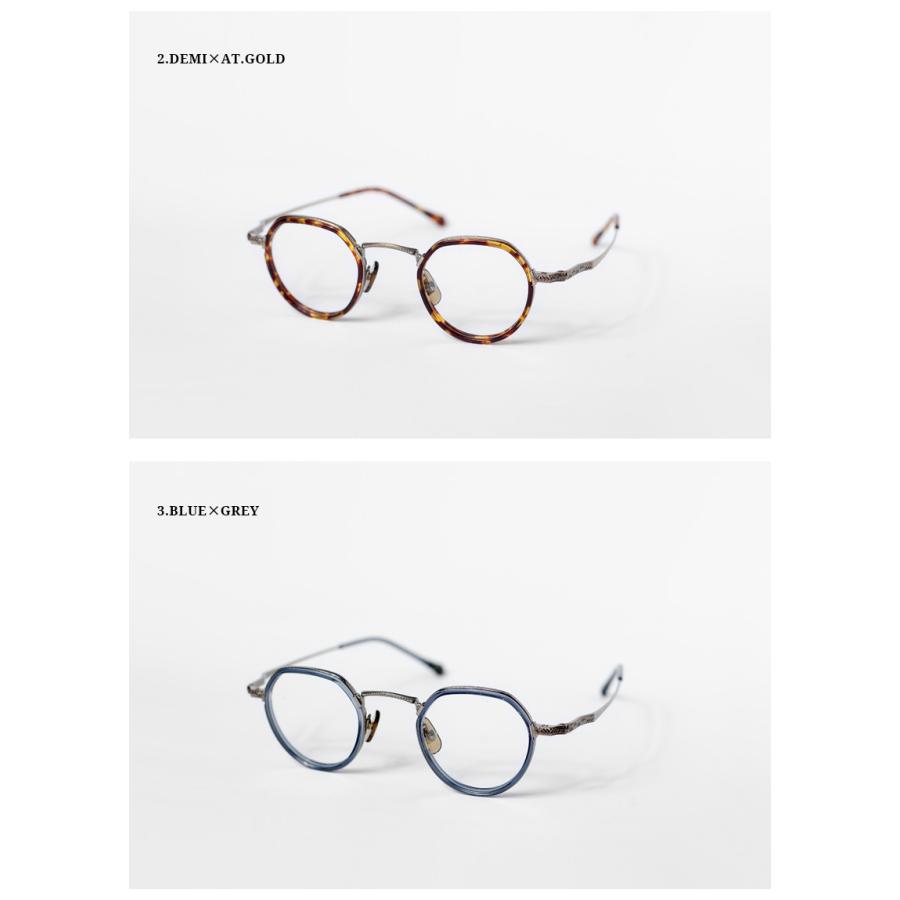 内藤熊八作 ボストンフレーム コンビネーション クラウンパント N-046S