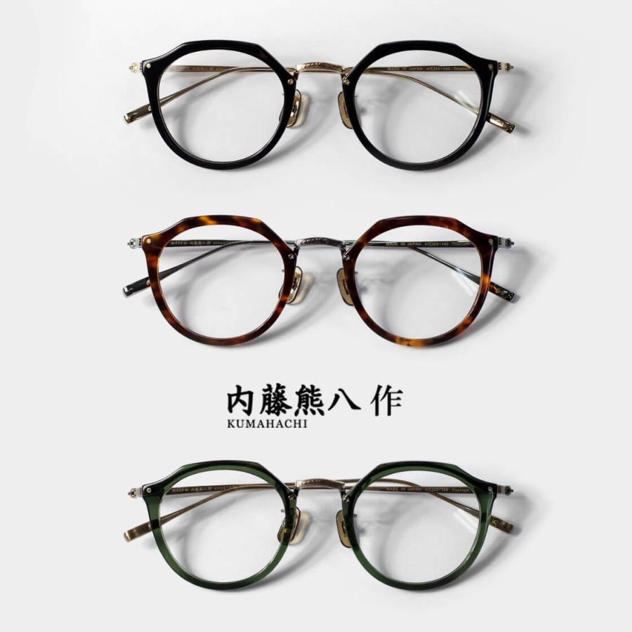 内藤熊八作 ボストンフレーム クラウンパント コンビネーション N-054