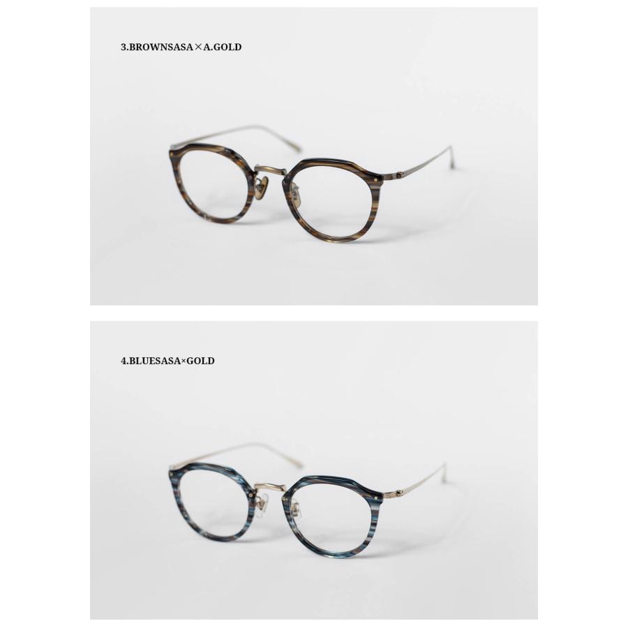 内藤熊八作 ボストンフレーム クラウンパント コンビネーション N-054