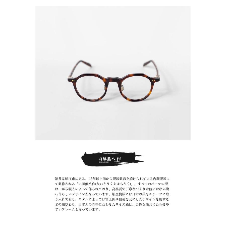 内藤熊八作 ボストンフレーム クラウンパント N-115 日本製 鯖江