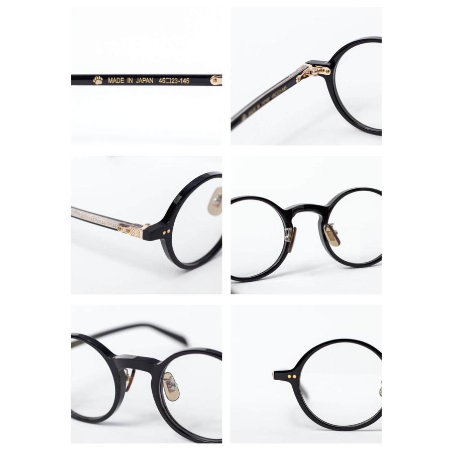 内藤熊八作 ラウンドフレーム N-117 日本製 鯖江 メガネ 度付き 伊達