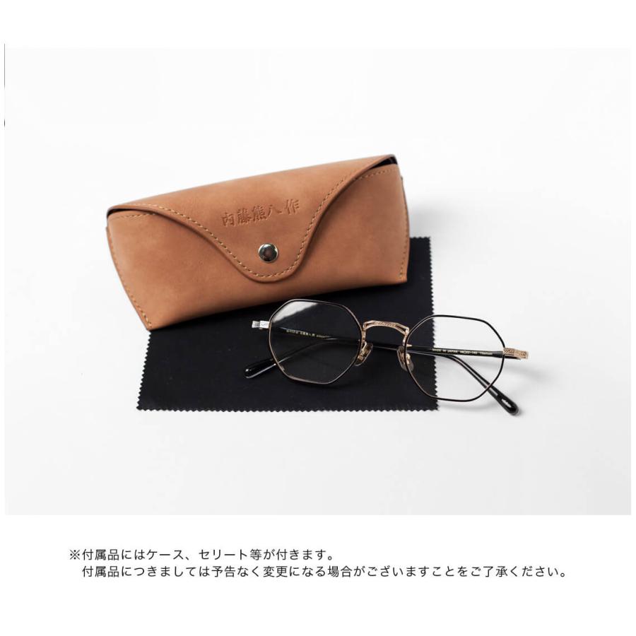 内藤熊八作 オクタゴンフレーム コンビネーション N-305 日本製 鯖江