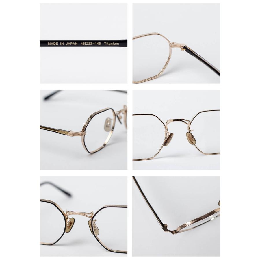 コ*ビ様 【フレーム,Fサス新品】 Mantra クライン 内藤熊八作 オクタゴンフレーム コンビネーション N-305 日本製 鯖江