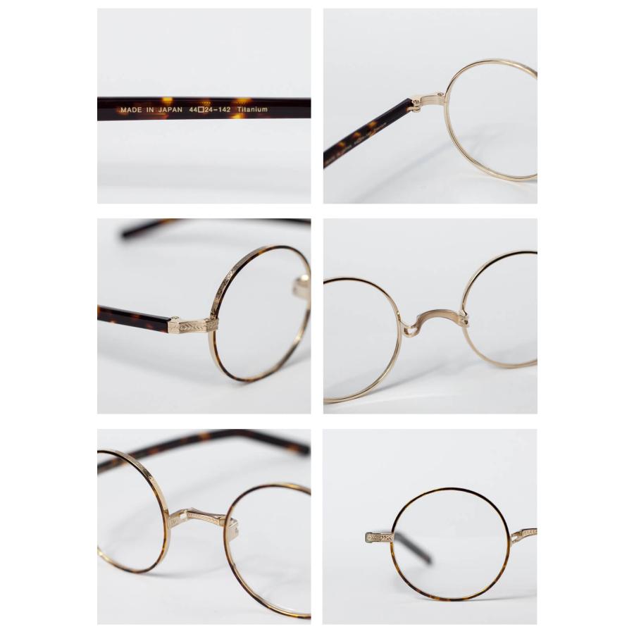 内藤熊八作 ラウンドフレーム コンビネーション N-308 日本製 鯖江