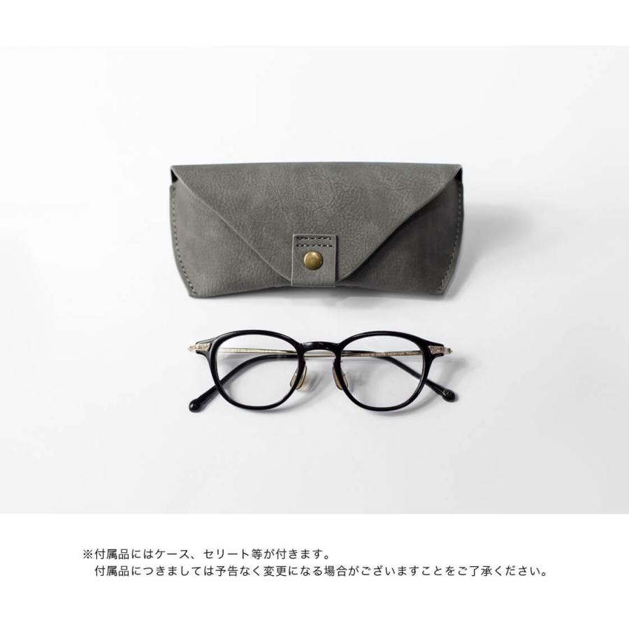 内藤熊八作 ウェリントンフレーム コンビネーション N-401 日本製 鯖江