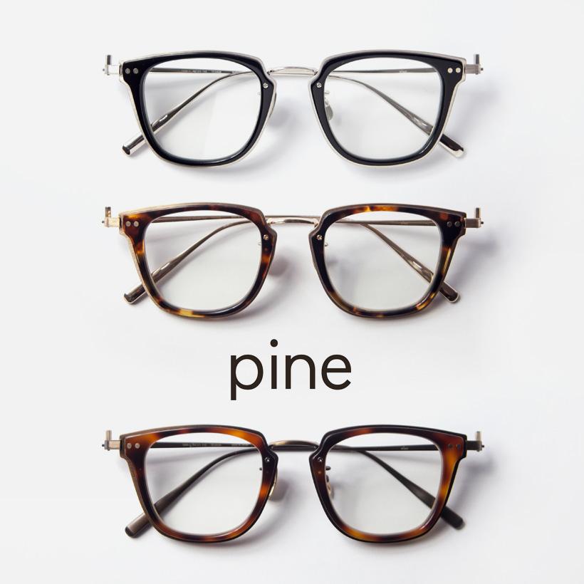 パイン pine 1026 コンビ ウェリントンフレーム 日本製 鯖江 メガネ 度 