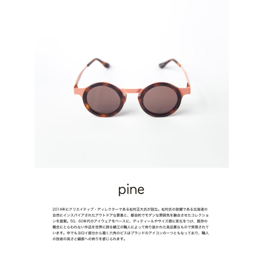 PINE◇サングラス/ボストン/プラスチック/BLK/CLR/メンズ/1002 当日