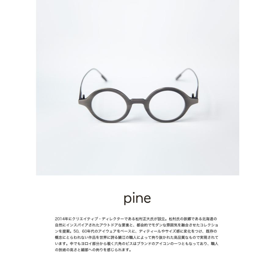 Pine（パイン） pine 1041 チタン製 ラウンドフレーム 丸メガネ 日本製