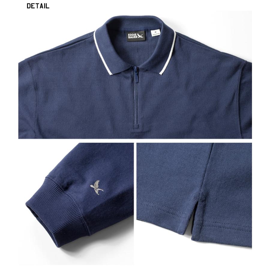 Eddie Bauer（エディーバウアー） EDDIE BAUER QUARTER ZIP RUGGER
