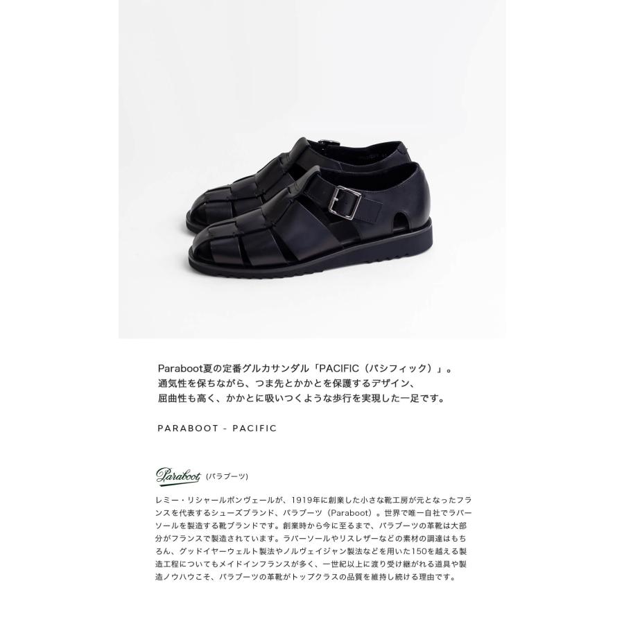 PARABOOT グルカサンダル PACIFIC ★ 黒 EU39 SALE 40%OFF】◇ Paraboot(パラブーツ)PACIFIC (パシフィック/グルカ