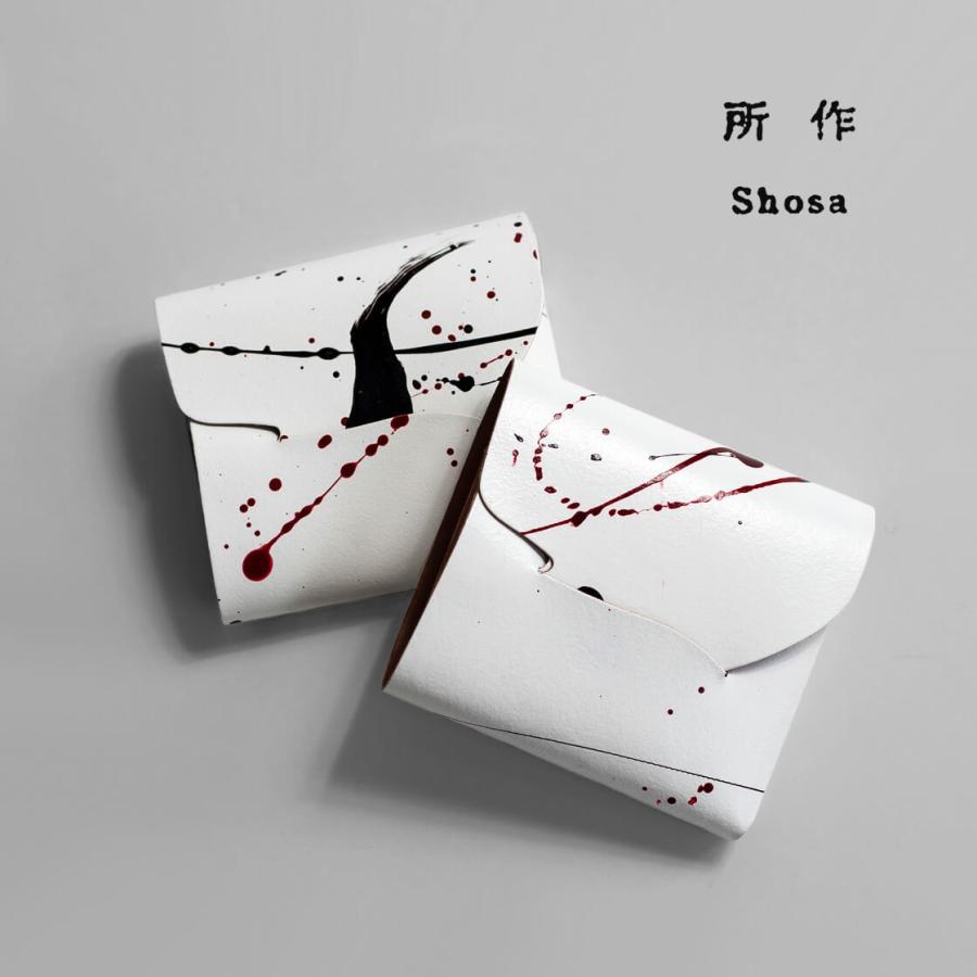 所作（shosa） shosa cp3.5 ドリップ 三つ折り財布 コンパクト