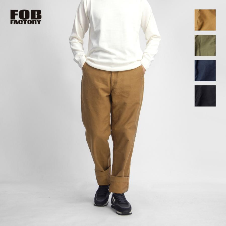 FOBファクトリー FOB FACTORY モールスキン トラウザーズ テーパードパンツ 日本製 メンズ :se-f0491:MARC  ARROWS(マークアローズ) - 通販 - Yahoo!ショッピング