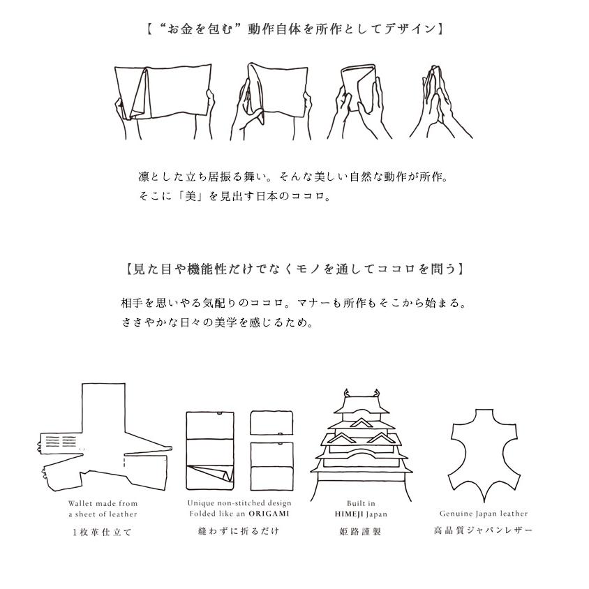 所作 長財布 オーロラ シャボン 本革 レザー 日本製 メンズ レディースの画像