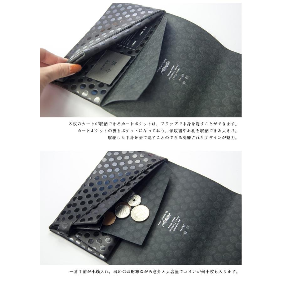 所作 shosa 長財布 ロングウォレット ポルカドット 本革 レザー 日本製