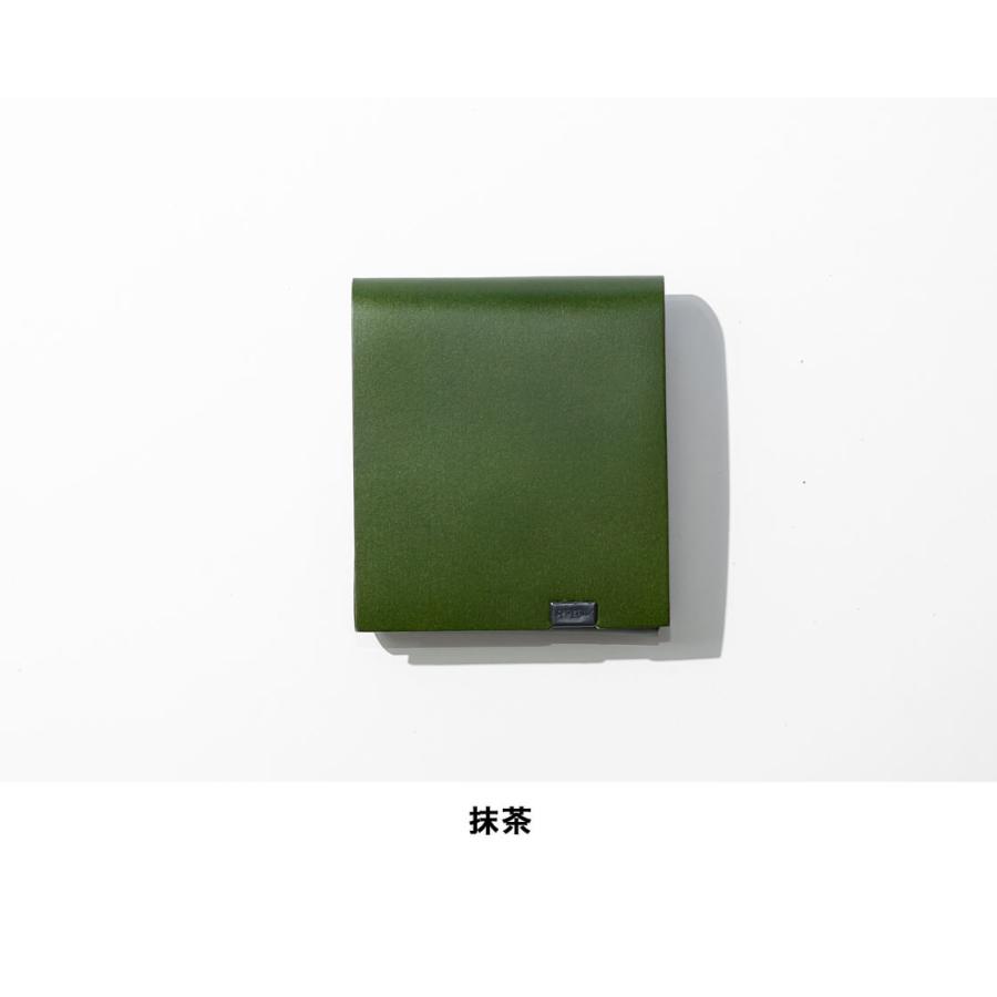 所作（shosa） 三つ折り財布 ショートウォレット2.0 抹茶 本革 レザー
